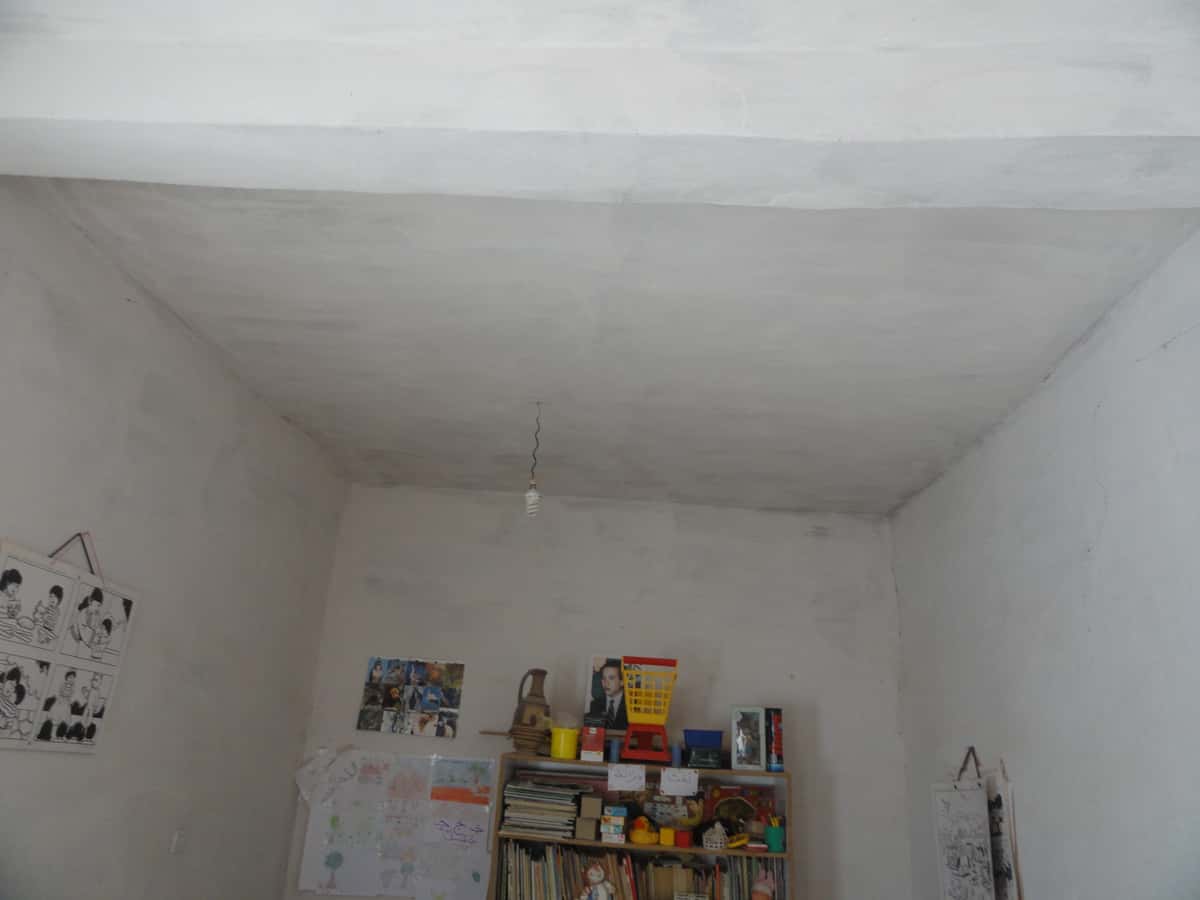 Plafond refait après travaux